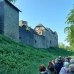 Die Umrundung der Anlage vermittelt deren Größe