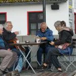 Warten auf ein Schiff