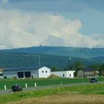 Erster Blickkontakt zum Gipfel mit dem Radum (ehem. Radarkuppel)