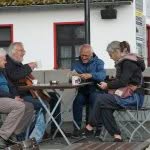Warten auf ein Schiff